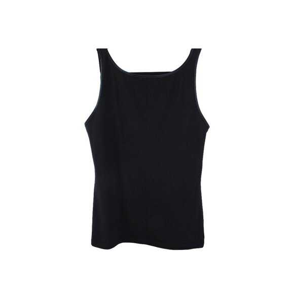 Dagi Black Scoop Neck Cotton Stretch Tank Top – Women’s Size 46 XL Basic - Picture 4 of 9